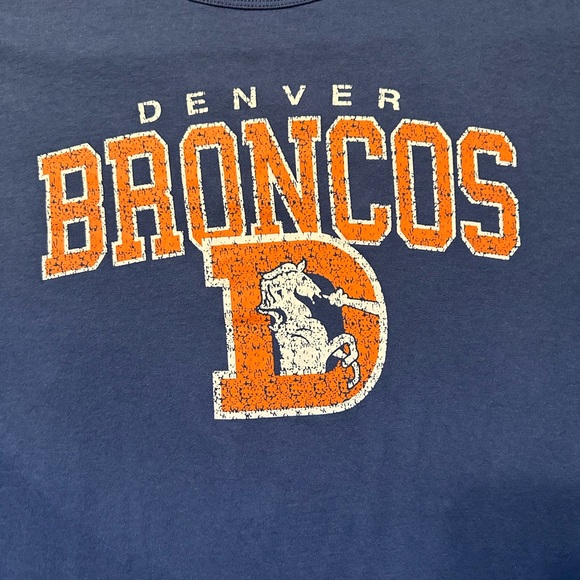 47 Denver Broncos Navy Long Sleeve Shirt - Picture 2 of 4